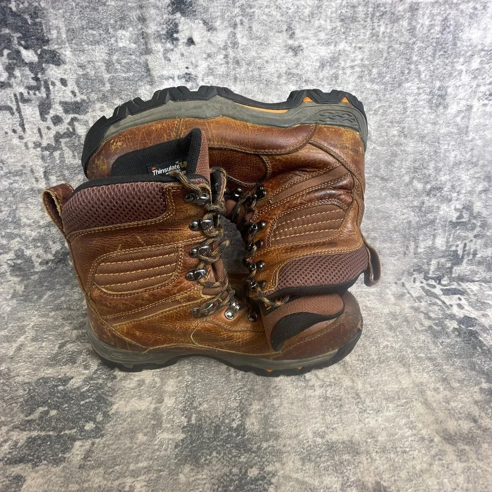 Ariat Waterproof Performance Work Boots Men 10EE Brown Leather Carbon Safety Toe